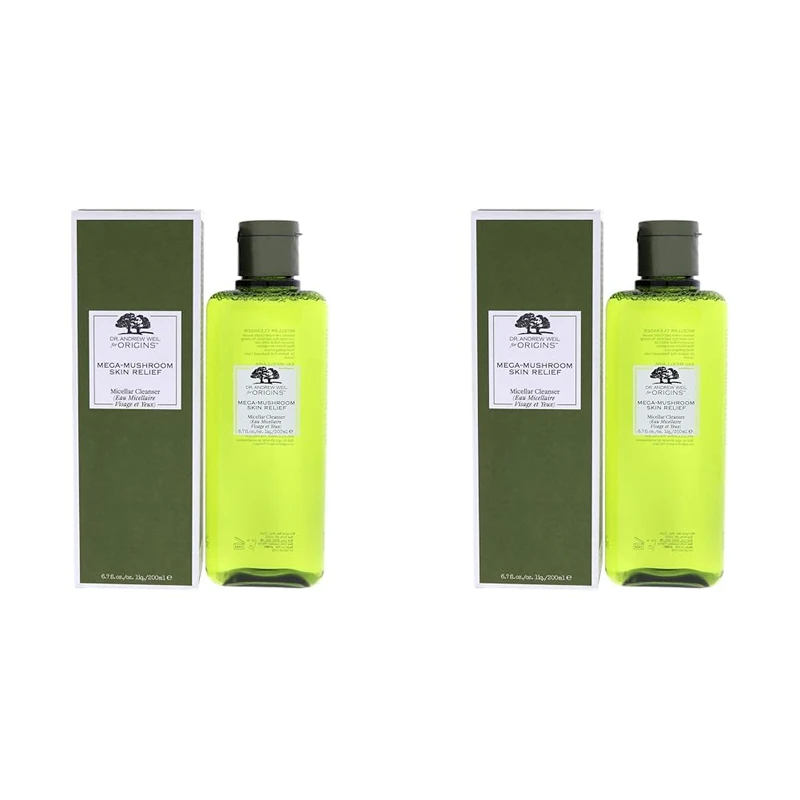 Origins Mega-Mushroom Skin Relief Micellar Cleanser For Unisex 6.7 oz Cleanser (Pack of 2) - Image 1