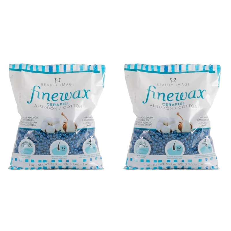 Beauty Image Cotton Hot Wax 1Kg (Pack of 2)