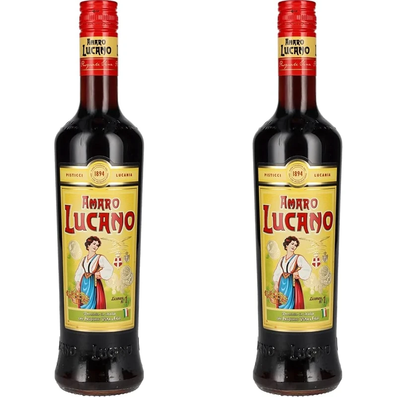 Amaro Lucano 70 cl - world famous Italian liqueur using 30 botanicals in a secret recipe invented in 1894 (Pack of 2)