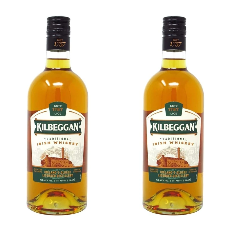 Kilbeggan Irish Whisky 70 cl (Pack of 2)