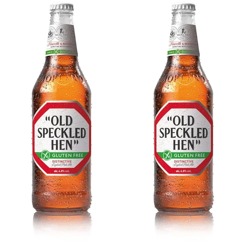 Old Speckled Hen Gluten Free Pale Ale Bottled Beer, Case of 8 x 500ml Gluten Free beer bottles (Pack of 2)