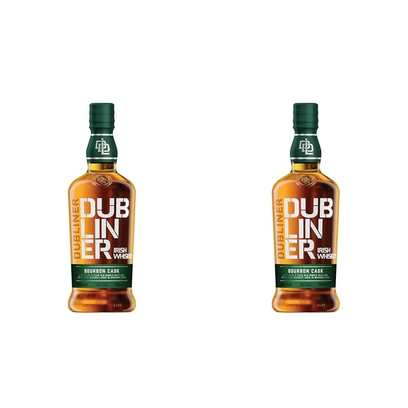 The Dubliner Bourbon Cask Aged 3-Year-Old Blended Irish Whiskey, 70 cl (Packaging May Vary) (Pack of 2)