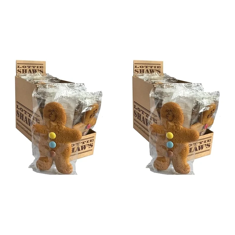 Lottie Shaw's Vegan Gingerbread Men 12 x 50g (Pack of 2)