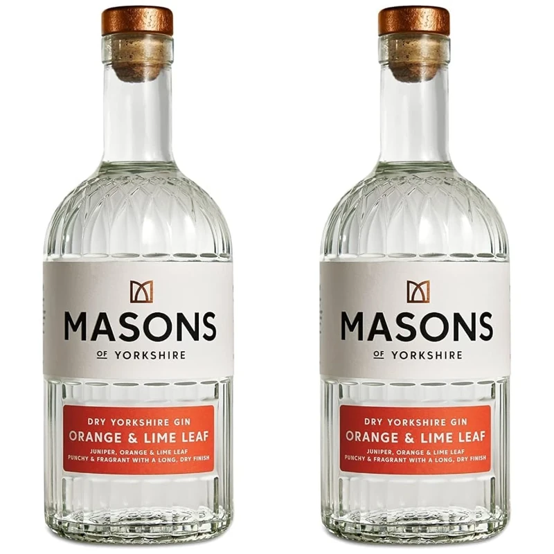 Masons Orange & Lime Leaf Gin 70cl (Pack of 2)