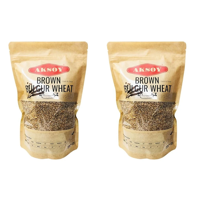 Aksoy Brown Bulgur Wheat 1.25KG (Pack of 2) - Image 1