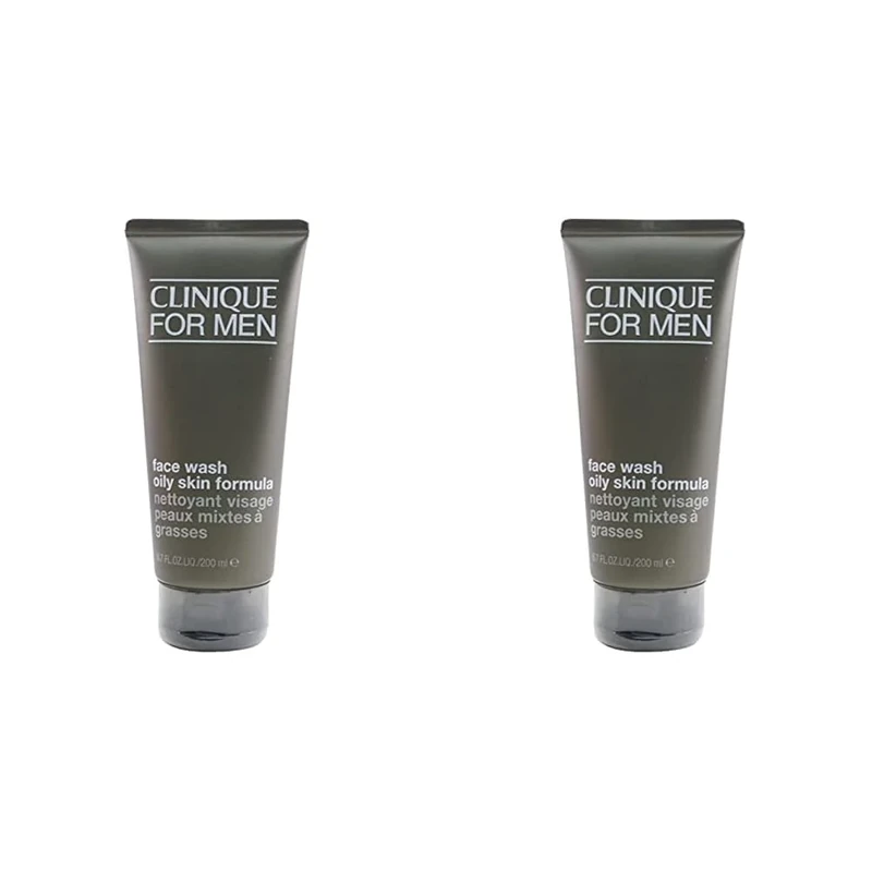 Clinique Clinique For Men Face Wash Oily Skin Formula for Men 6.7 oz Cleanser (Pack of 2)
