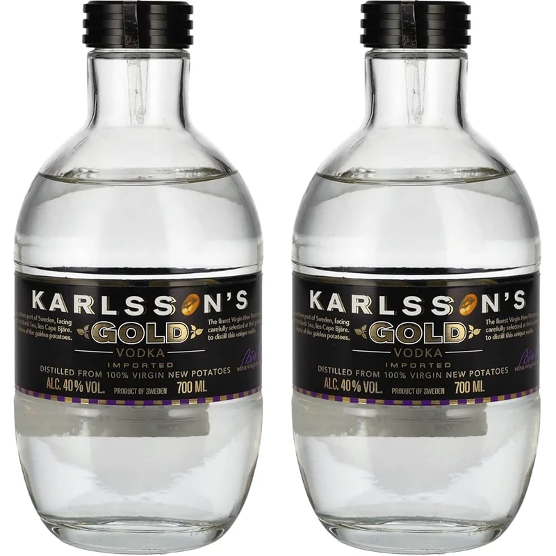 Karlsson's Gold Swedish Vodka 70cl (Pack of 2)