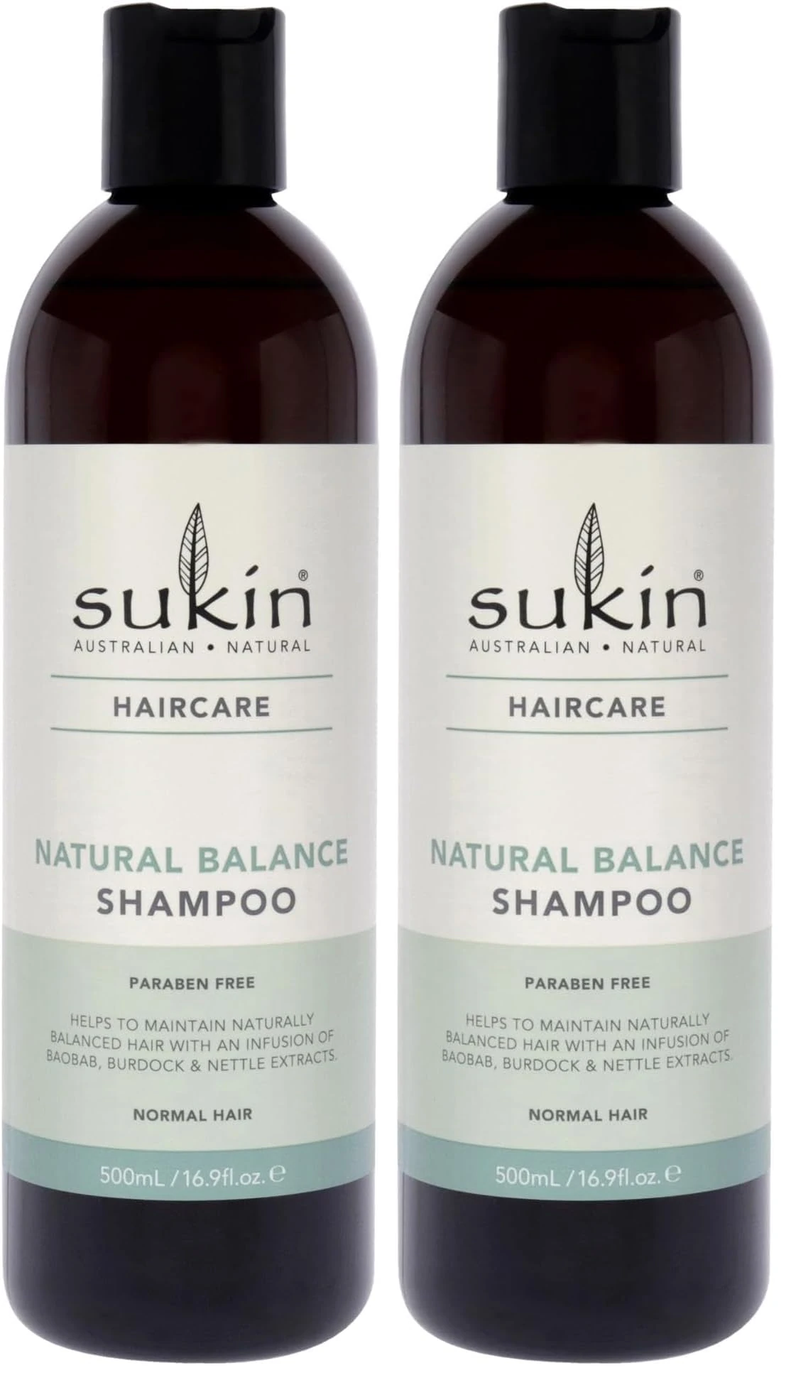 Sukin Natural Balance Shampoo 500 ml (Pack of 2)