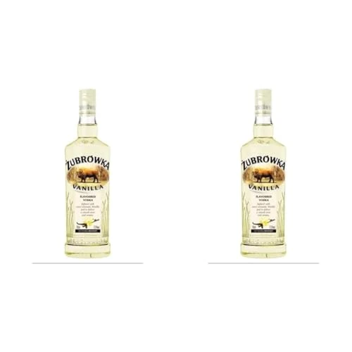 Żubrówka Biala Vanilla Flavoured 70 cl Vodka, 37.5 Percent ABV (Pack of 2)