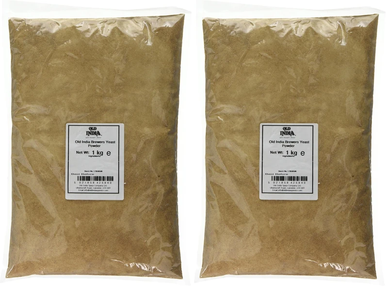 Old India Brewers Yeast Powder 1 Kg (Pack of 2)