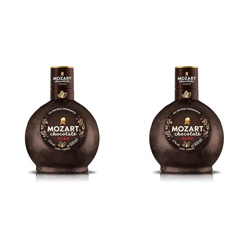 Mozart Dark Chocolate Liqueur, 50 cl (Pack of 2)