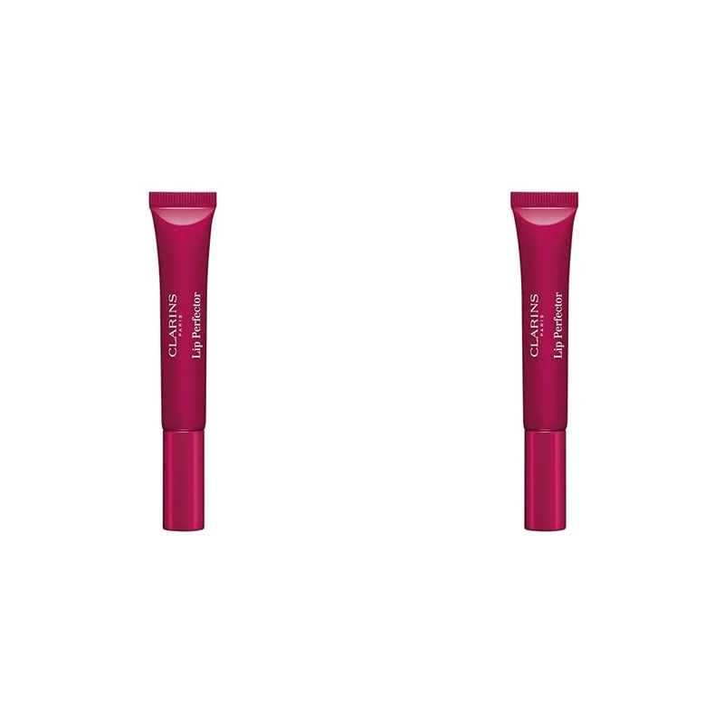 Clarins Lip Perfector 08 Plum Shimmer 12ml (Pack of 2)