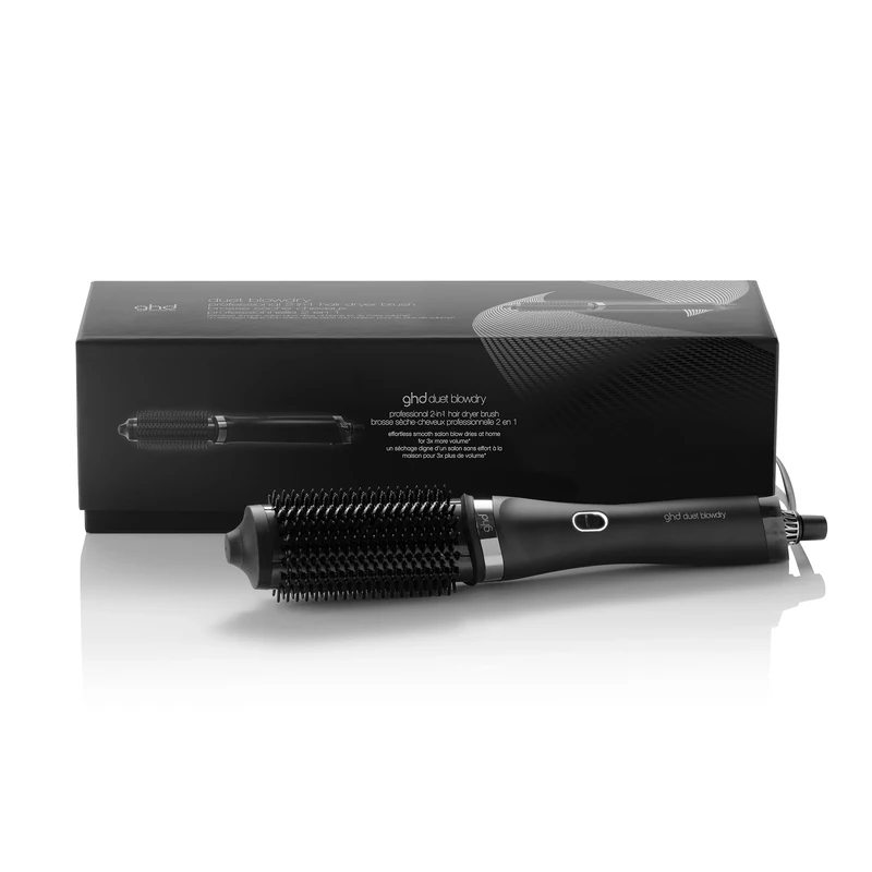 ghd Duet Blowdry Hair Dryer Brush - Wet to Blow Dried with No Heat Damage, Easy & Smooth Blow Dries, 24hr Long Lasting Results - for All Hair Types - (UK Plug)