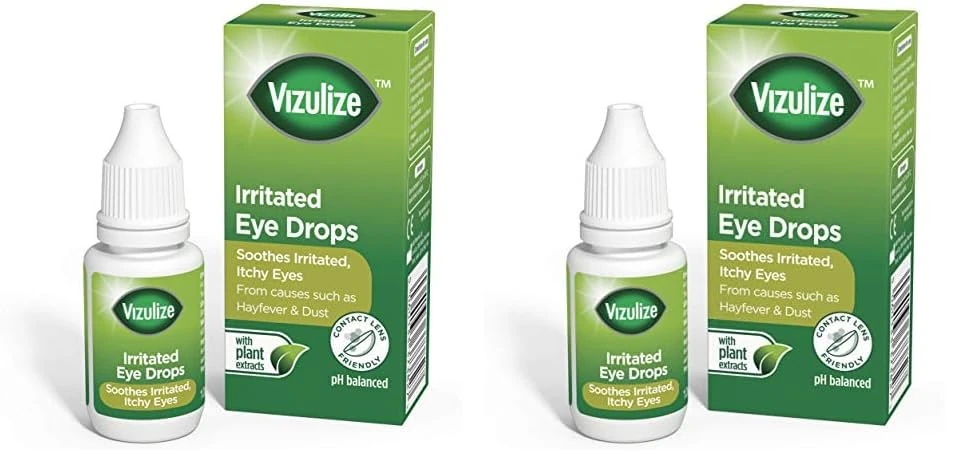 Vizulize Soothing Irritated Eye Drops, 10ml (Pack of 2)