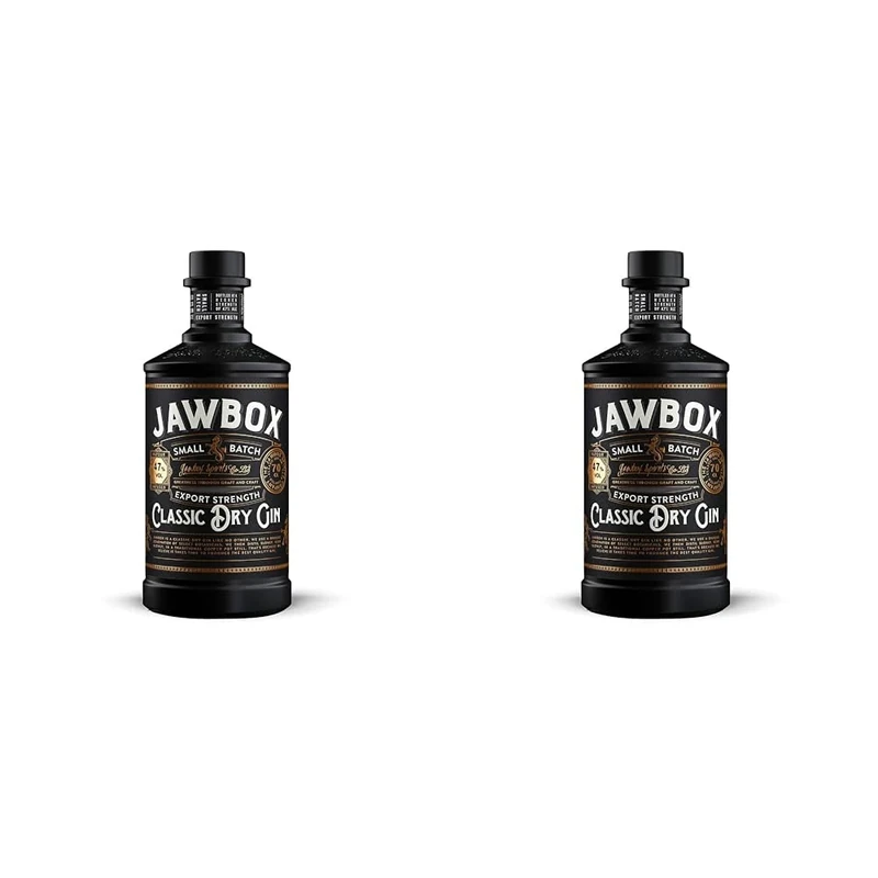 Jawbox Small Batch Export Strength 47%, 70 cl *AMAZON EXCLUSIVE* (Pack of 2)