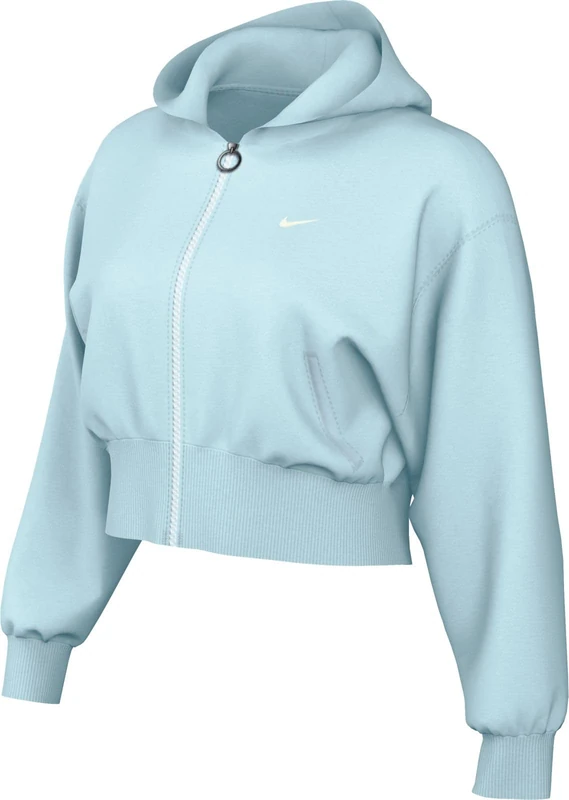 Nike Women's W NSW Nk Chll Ft Fz HDY Hooded Full Zip LS Top (Pack of 1)