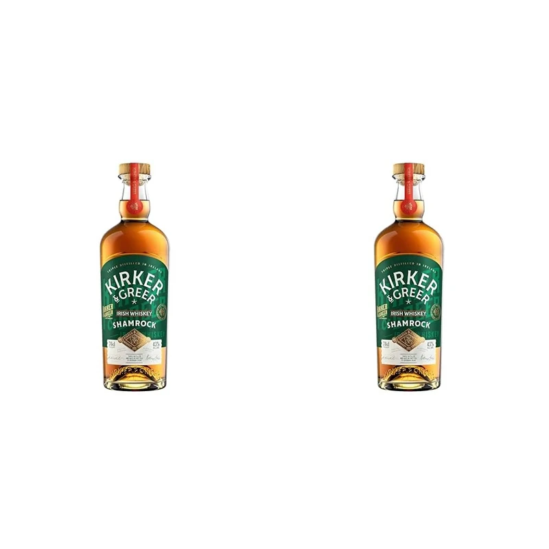 Kirker & Greer Irish Whiskey Shamrock, 70cl (Pack of 2)