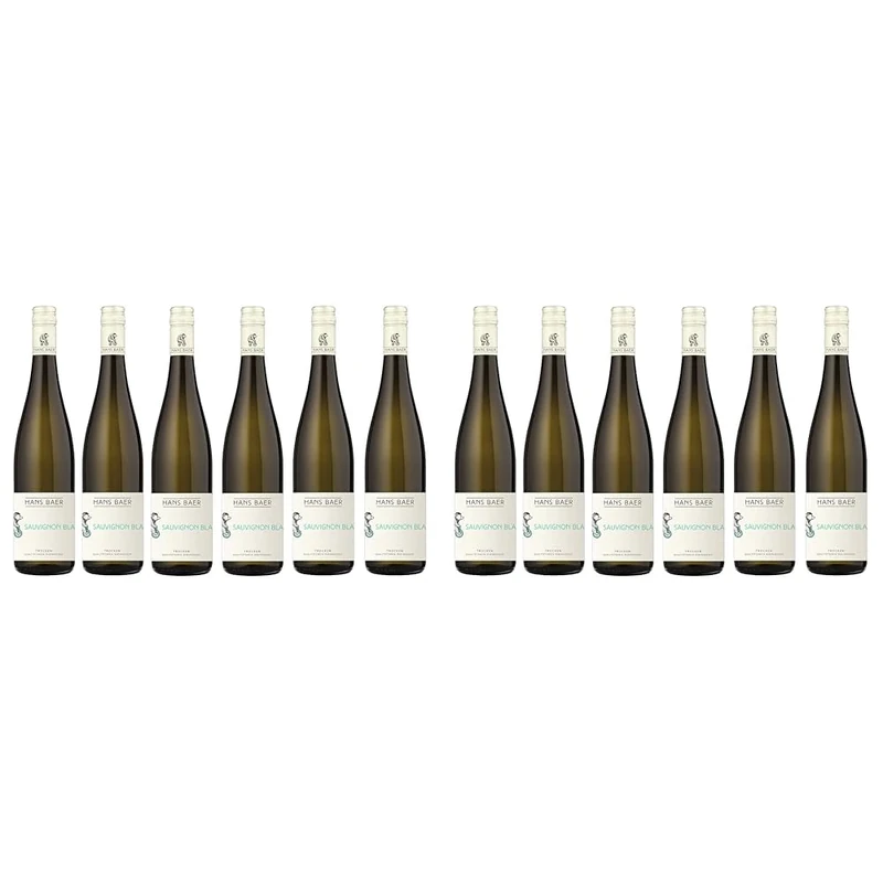 Hans Baer - Sauvignon Blanc - Dry White Wine from Germany Case of 6 (6 x 0.75 L) (Pack of 2)