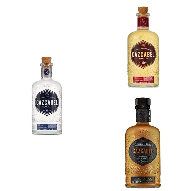 Cazcabel Tequila Bundle | 100% Agave | Single Estate | Additive Free | Family Grown | Blanco, Reposado & Anejo Tequilas