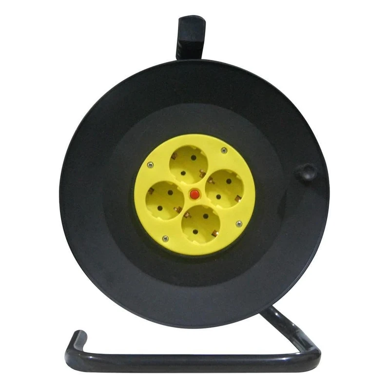 Blendend 4 Plugs, 25 m, 3Gx1.5 mm, Copper, with Safety Thermostat, 3250 W max, Ideal for prolonging Electrical Connections, Monochrome