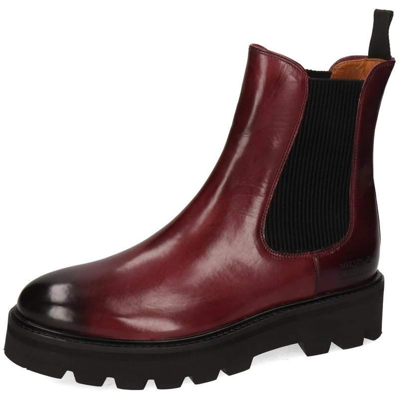 Melvin & Hamilton Women's Leonie 5 Chelsea Boot, Red, 6.5 UK