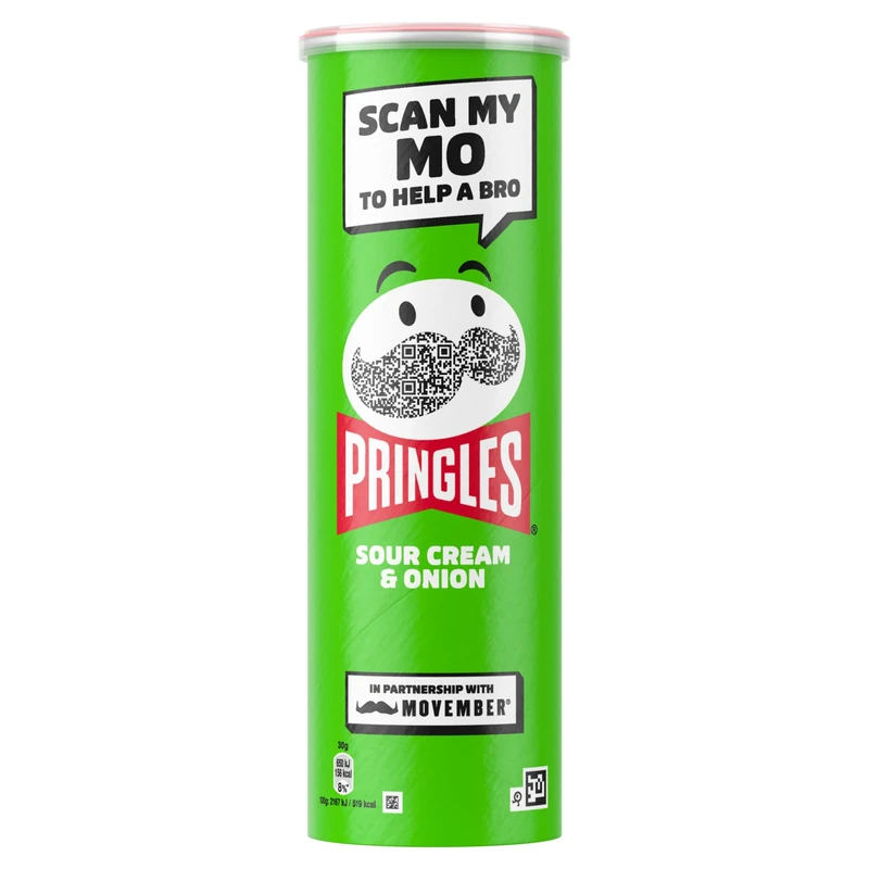 Pringles Sour Cream & Onion Crisps 185g