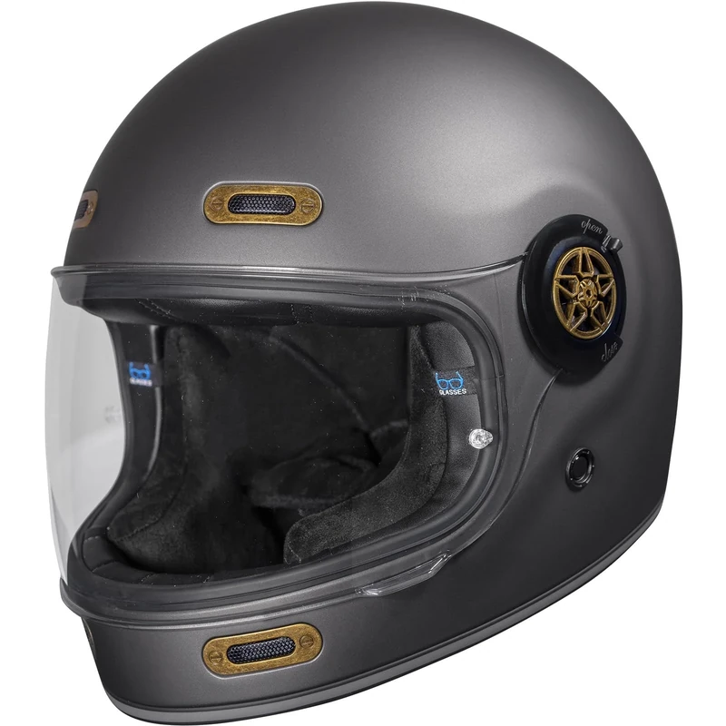 Black Orbit Motorcycle Helmet XS Matt Bronze