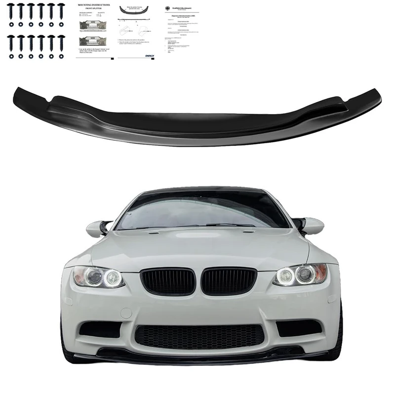 Oneway Front spoiler compatible with BMW M3 E92 Coupe/E93 Convertible 2007-2013 - Gloss black