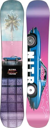 Nitro Snowboards Men's Cheap Trills BRD & Cheap Trills Wide BRD ´25, Freestyle Board, Twin, Flat-Out Rocker, Urban