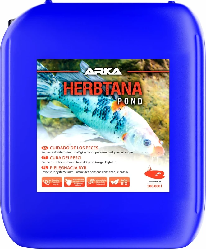 ARKA - Pond Herbtana - 5 L - a herbal-based care product that strengthens the immune system of fish in ponds, safe and effective support.