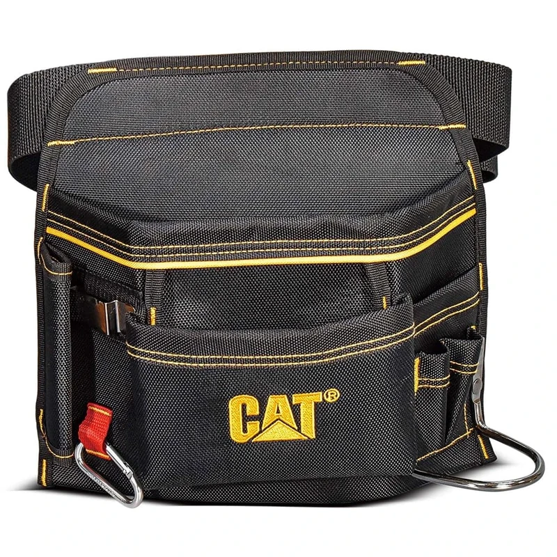 CAT DA980568 Heavy Duty Waist Tool Bag with Belt Strap Hook