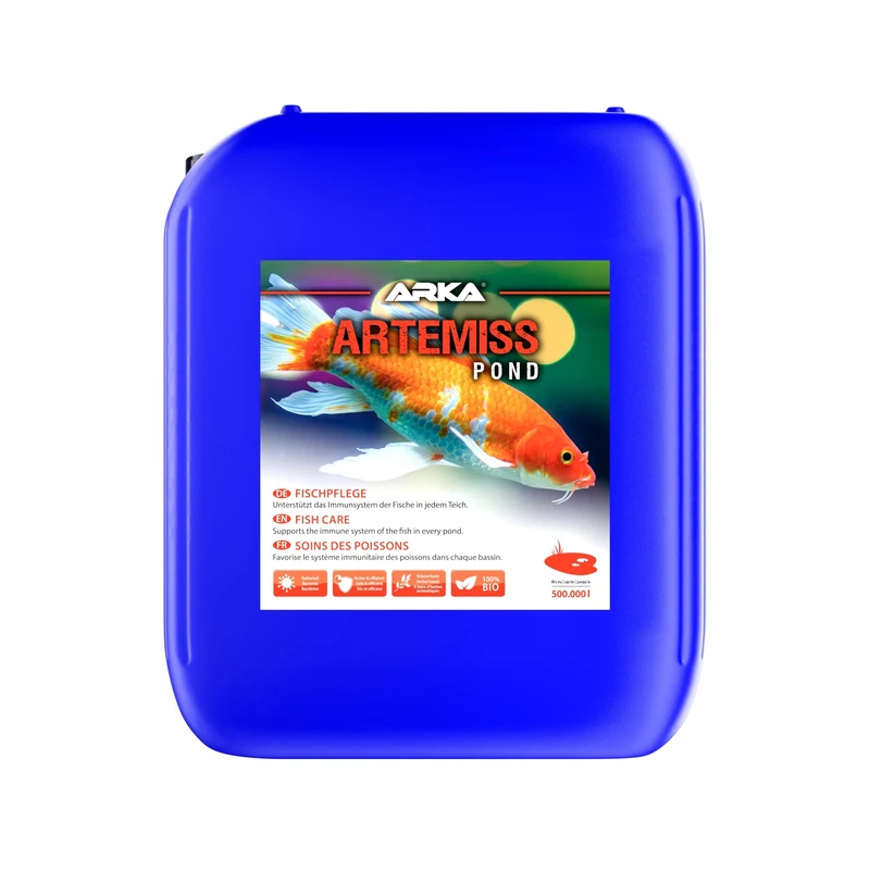 ARKA - Pond Artemiss - 5 L - a herbal-based care product that strengthens the immune system of fish in ponds, safe and effective support.
