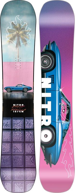 Nitro Snowboards Men's Cheap Trills BRD & Cheap Trills Wide BRD ´25, Freestyle Board, Twin, Flat-Out Rocker, Urban