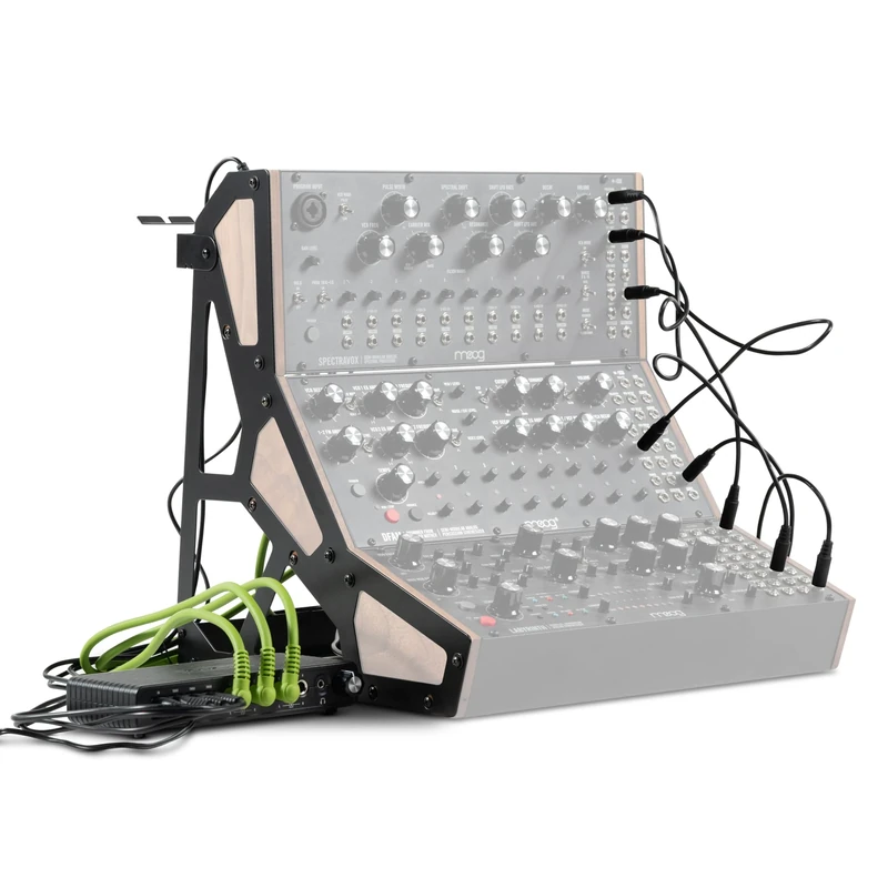 MOOG Sound Studio Accessory Kit With Three-Tier Rack, Analog Summing Mixer, Dust Cover, Patch and Audio Cables, Patch Cable Organizer, Power Supply