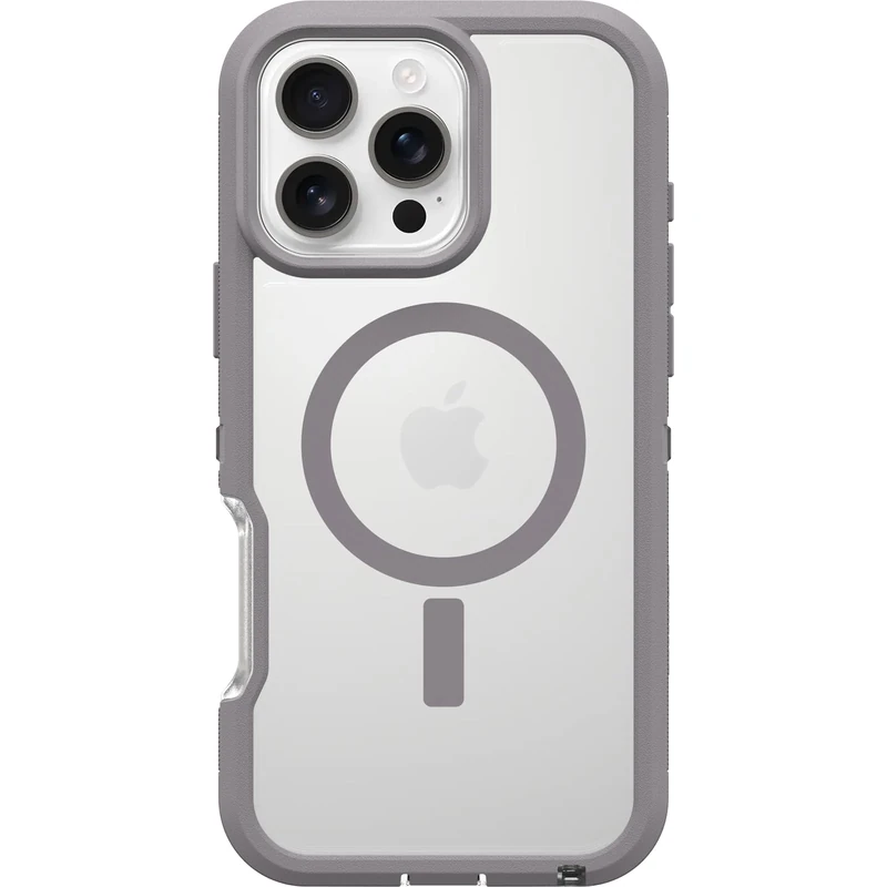 OtterBox Defender Series XT MagSafe Case for iPhone 16 Pro Max, Shockproof, Drop proof, Ultra-Rugged, Protective Case, 7x Tested to Military Standard, Clear/Grey