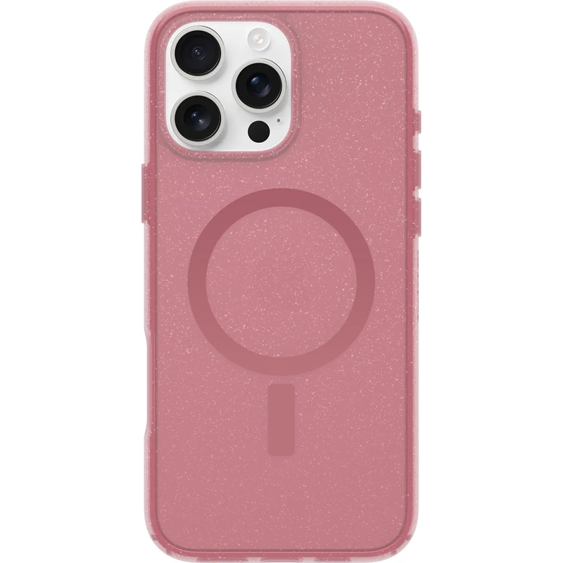 OtterBox iPhone 16 Pro Max Symmetry Series Clear Case - FOXBERRY (Pink) - Image 1