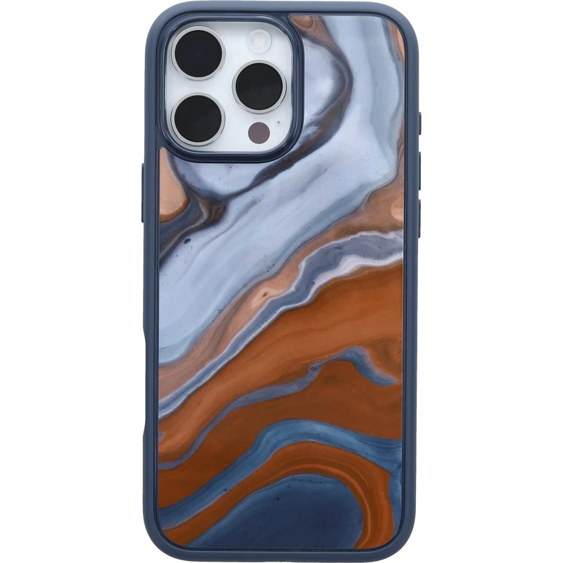 OtterBox iPhone 16 Pro Max Symmetry Series Case - High Desert Agate (Graphic) Blue