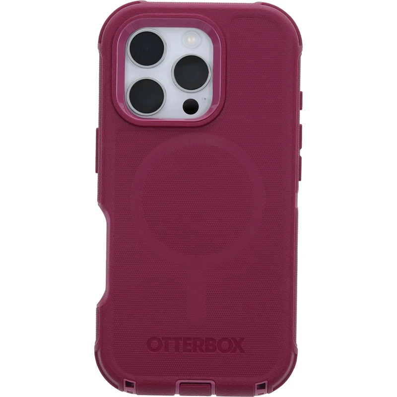 OtterBox Defender Series MagSafe Case for iPhone 16 Pro, Shockproof, Drop Proof, Ultra-Rugged, Protective Case, 7x Tested to Military Standard, Red