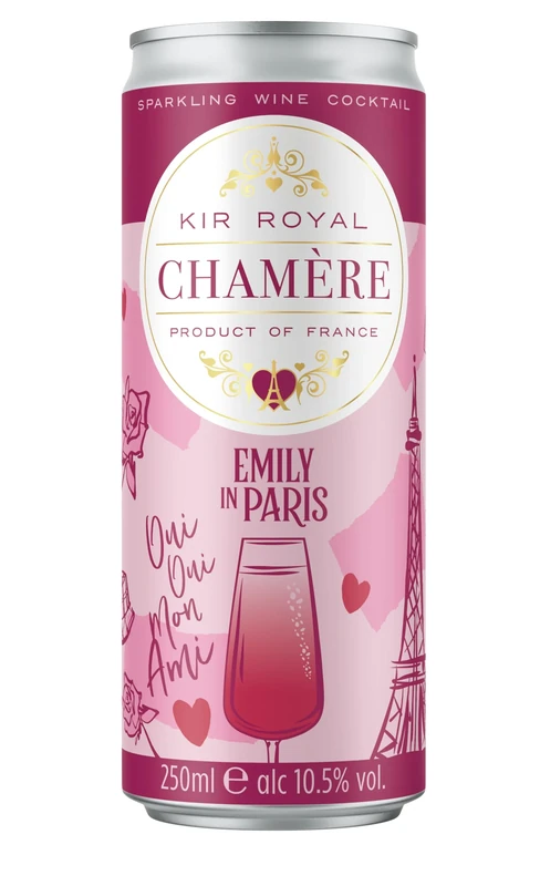 Chamère Kir Royal, Emily in Paris - 12x250mL - Image 1