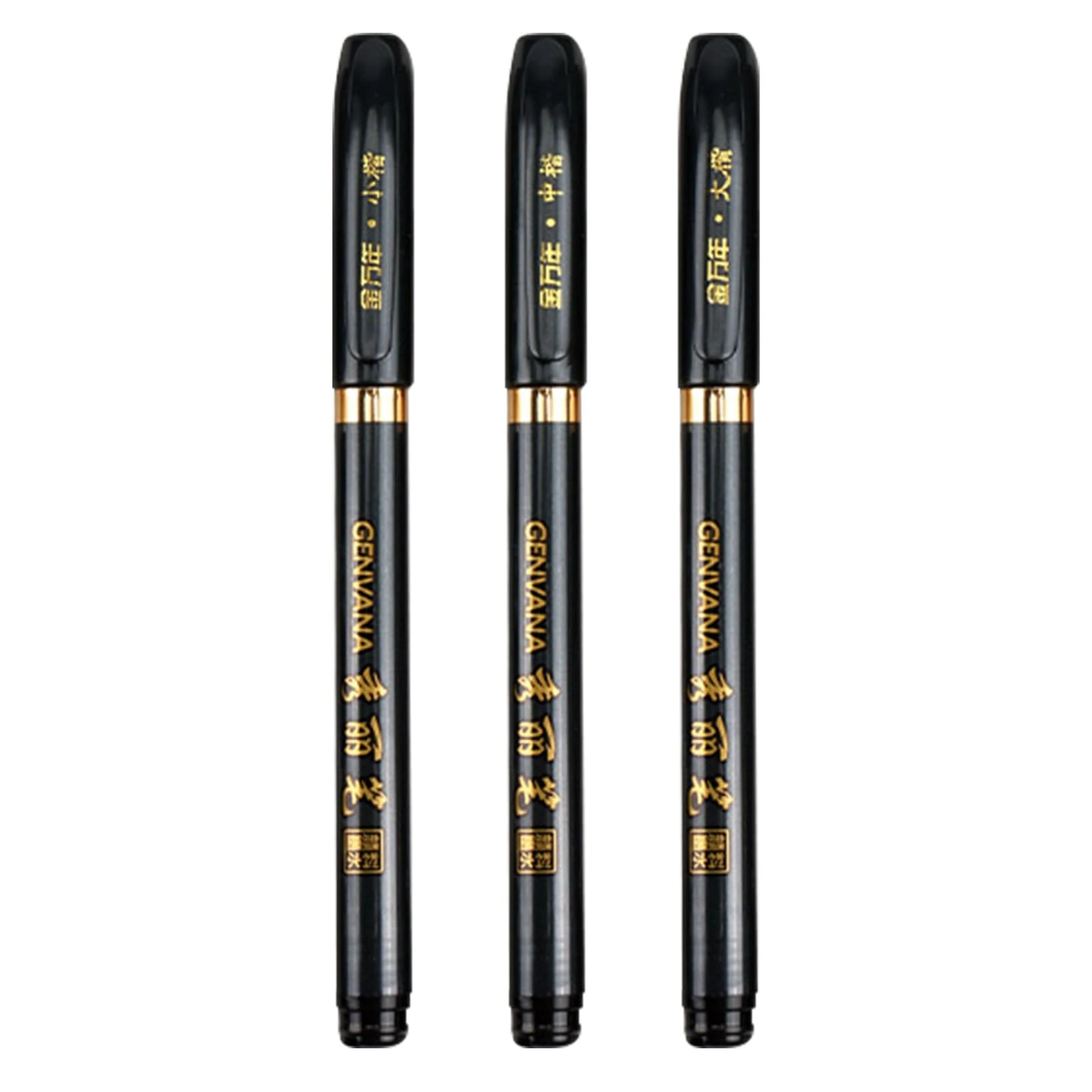 ZPSHYD Soft Tip Pen, Japanese Writing Pen, 3pcs Calligraphy Brush Pen Set, Chinese Japanese Calligraphy Shodo Brush Ink Pen Writing Drawing Craft