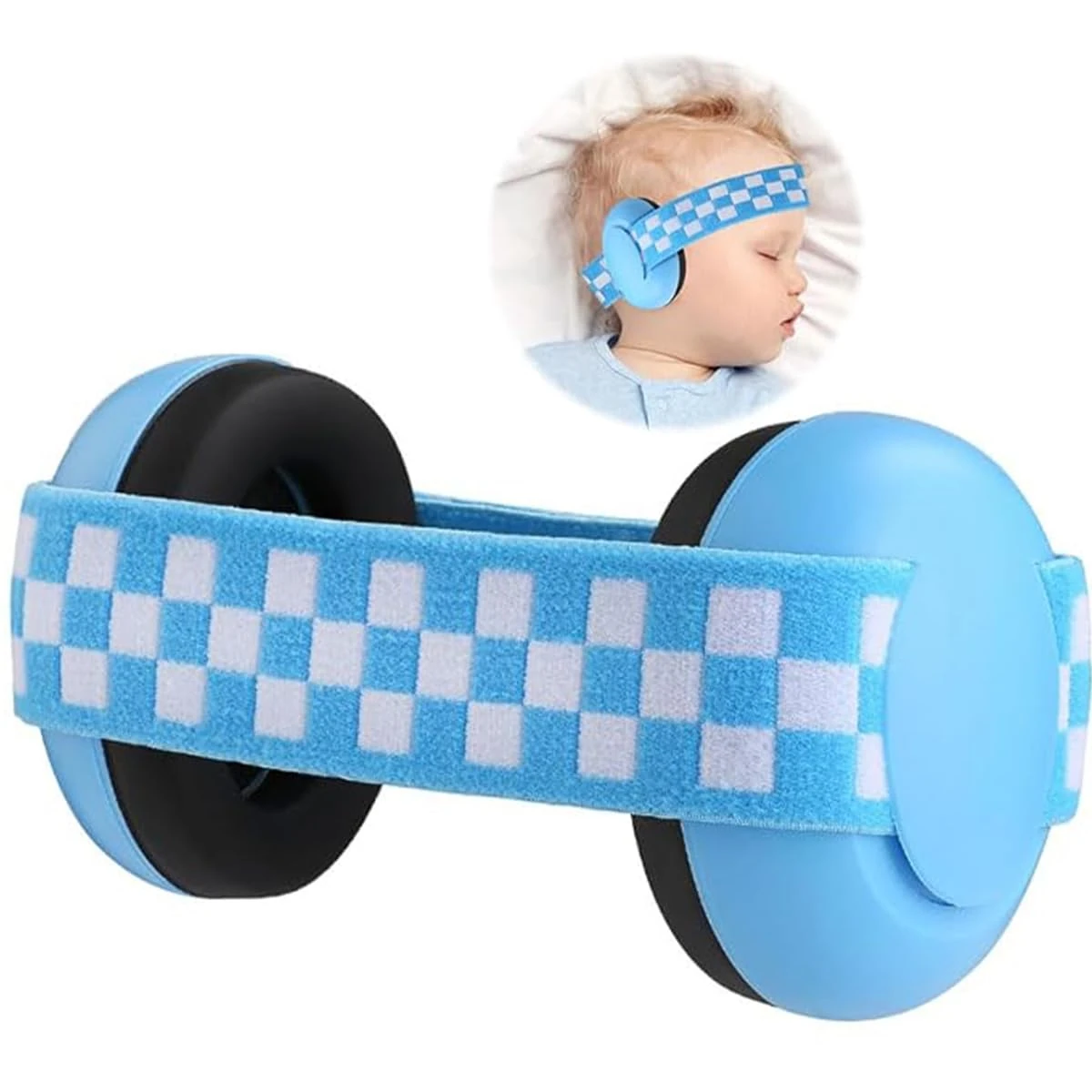 YingErTool Baby Ear Defenders - 21dB, Infant Headphones Noise Cancelling for 0-36 Months, Safe & Soothing Hearing Protection, Ideal for Travel (Blue)