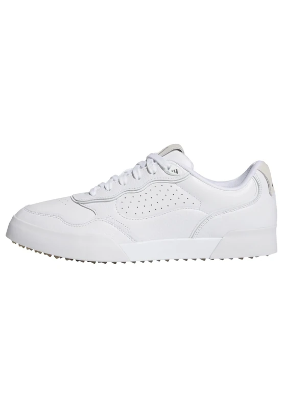 adidas Men's RETROCROSS 25 Spikeless Golf Shoes, Cloud White/Grey Six/Gum, 7.5 UK
