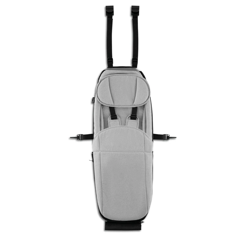 hauck Baby Seat for Dryk Duo, Dryk Duo Plus & Bike N Walk Duo Bicycle Trailer, for Babies from 1 Month in Buggy Mode, from 6 Months in Bicycle Mode, with 5-Point Strap, Leg Blanket, Pillow