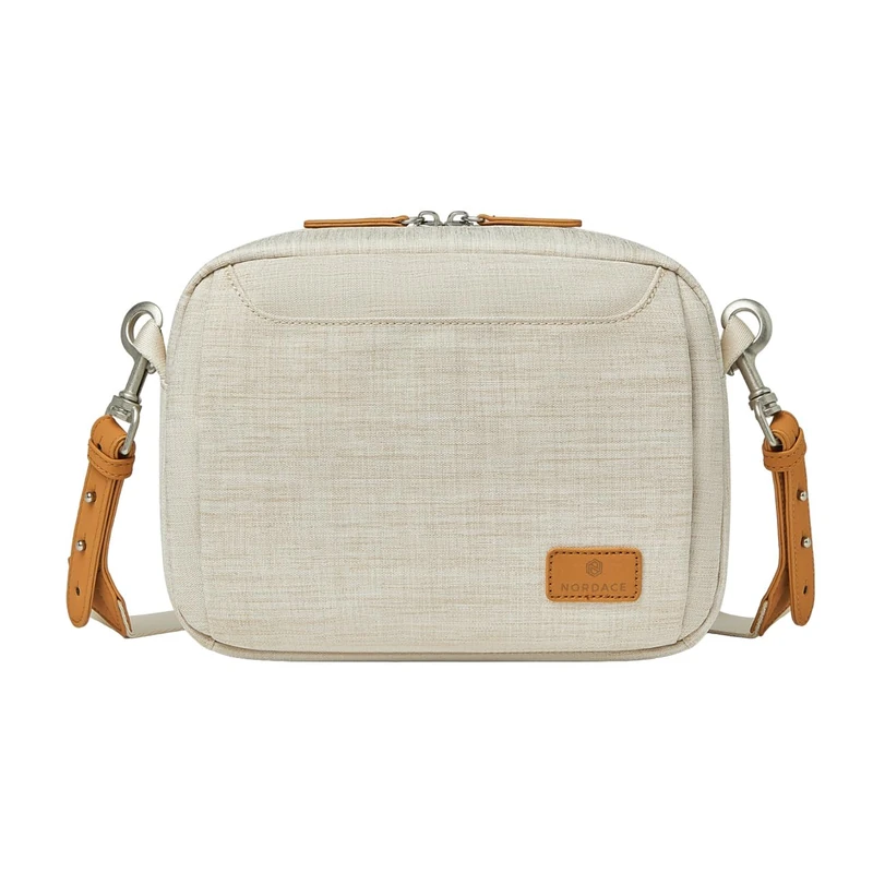 Nordace Siena Pro Travel Crossbody Bag - Compact, Secure, and Stylish for Everyday and Adventure, Beige, normal
