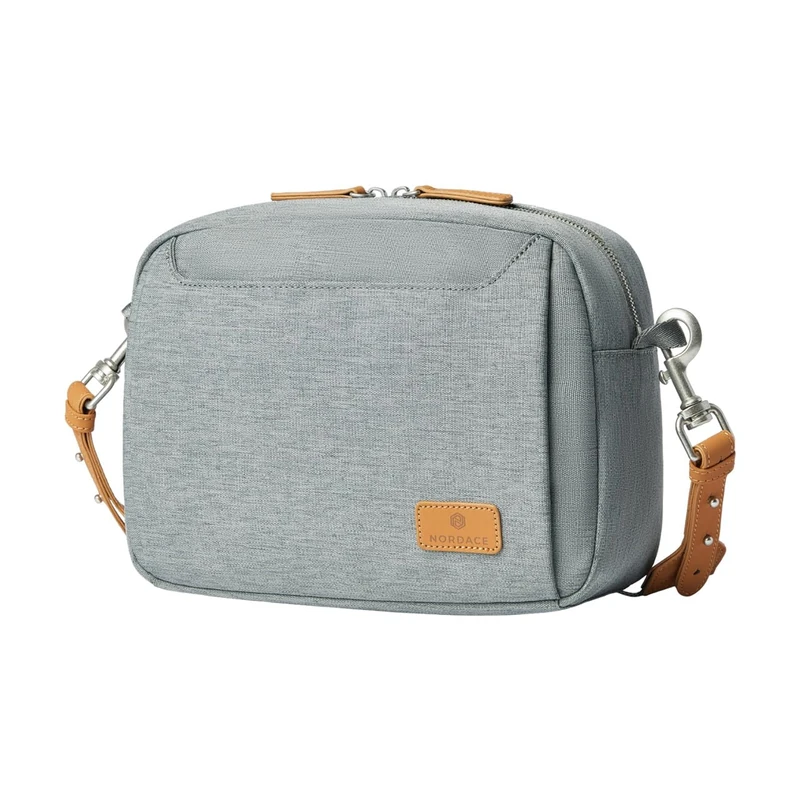 Nordace Siena Pro Travel Crossbody Bag - Compact, Secure, and Stylish for Everyday and Adventure, Gray, normal