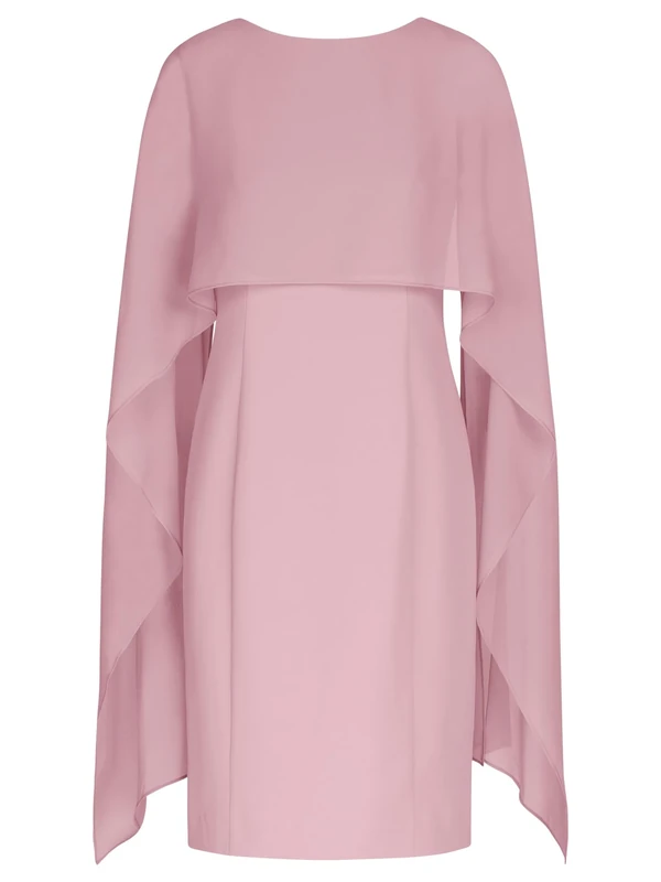 APART Fashion Women's Kleid mit Chiffonstola Cocktail Dress, Mauve, 12