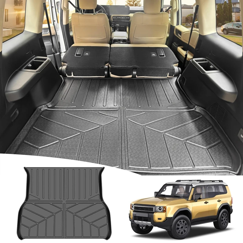 JTYZSM Trunk Mat for 2024 2025 Toyota Land Cruiser Prado 250 LC250 5 Seat Rear Cargo Mat All Weather Protector Cargo Liner for 24-25 Toyota Land Cruiser 250 Accessories