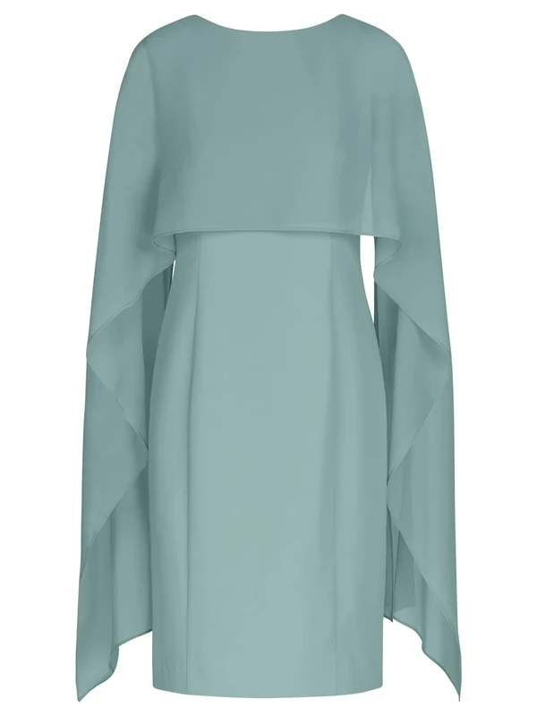 APART Fashion Women's Apart Kleid mit Chiffonstola aus Einer Leicht Cocktail Dress, Jade, 10