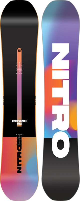 Nitro Snowboards Men's Prime Chroma CAM-Out BRD'25, Allmountainboard, Directional, Flat-Out Rocker, All-Terrain, Mid-Wide