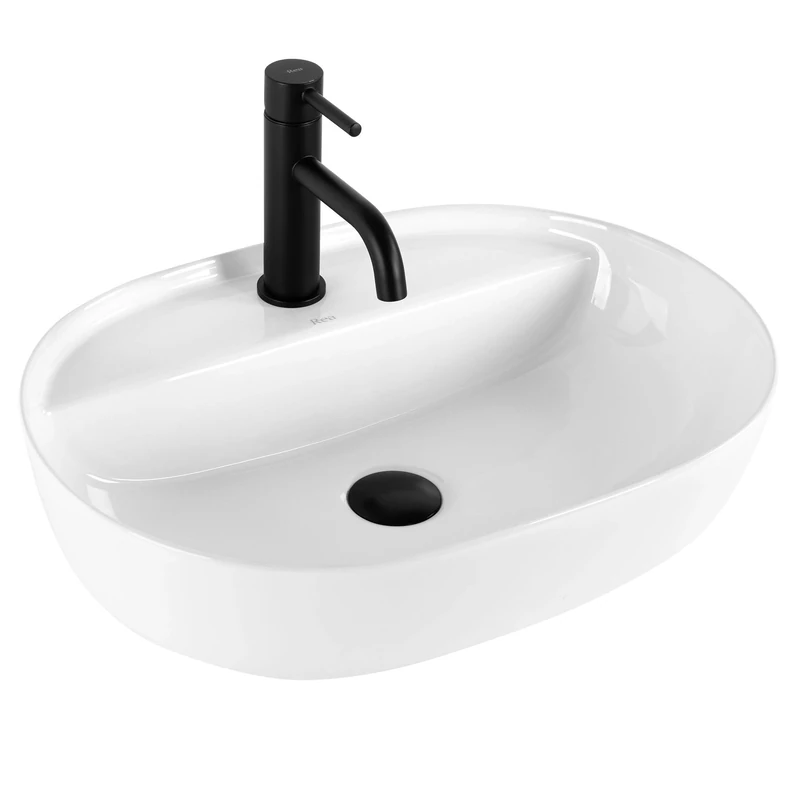 Rea Bathroom Sink Made of Ceramic Aura 51 - Snow White - REA-U4620